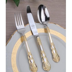 Ggs Solingen Germany Danıela Parlak Altın 96 Parça Çatal Bıçak Seti