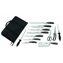 GGS Solingen 13 Parça Şef Bıçak Seti Çantalı G091.03 GGS Solingen 13 Parça Şef Bıçak Seti Çantalı G091.03