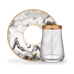 Glore Tarabya Çay Seti 6 Li Marble