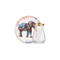 Glore Elephant Beyaz Çay Seti 6 Li 