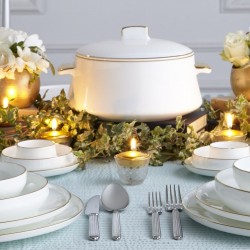 Koleksiyon Sufi Gold 12 Kişilik Yemek Takımı 132 Parça 