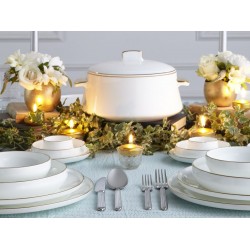 Koleksiyon Sufi Gold 12 Kişilik Yemek Takımı 132 Parça 