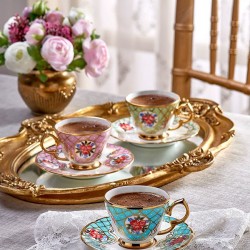 Koleksiyon Lisa Türk Kahve Seti 2'li Bardak Hediyeli 31000040666