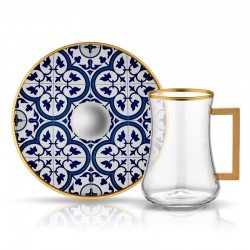 Koleksiyon Dervish Karo Turkuaz 6'lı Çay Seti 31000040141