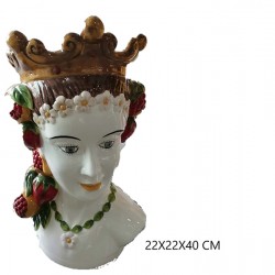 Lamedore Kralice Heykeli Vazo 22X22X40 CM 