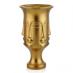 Lamedore Vivalli Gold Buddha Suratı Vazo 36CM