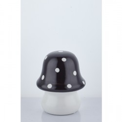 Mushroom Üstü Beyaz  Benekli Mantar Dekoratif 13X13X16 CM