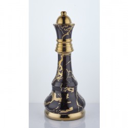 Lamedore Chess Siyah Gold Vezir Taşı 14X14X34 CM