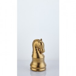 Lamedore Chess Mat Gold At Taşı Küçük 9X9X17 CM Lamedore Chess Mat Gold At Taşı Küçük 9X9X17 CM