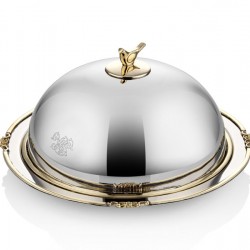 Lamedore Black Pearl Serisi Kuşlu Kapaklı Servis Sunum 32X32X19 CM Lamedore Black Pearl Serisi Kuşlu Kapaklı Servis Sunum 32X32X19 CM