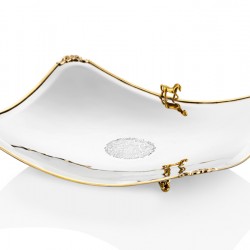 Lamedore Black Pearl Serisi At Figürlü Kare Kase 32X25X5 CM Lamedore Black Pearl Serisi At Figürlü Kare Kase 32X25X5 CM