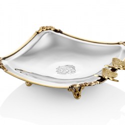 Lamedore Black Pearl Serisi Kelebekli Kare Kase 17X17X5 CM Lamedore Black Pearl Serisi Kelebekli Kare Kase 17X17X5 CM