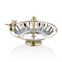 Lamedore Black Pearl Serisi Kuşlu Şekerlik 23X23X15 CM Lamedore Black Pearl Serisi Kuşlu Şekerlik 23X23X15 CM