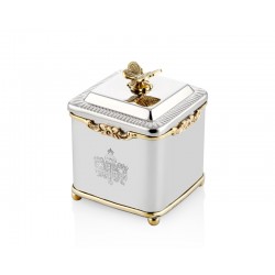 Lamedore Black Pearl Serisı Kelebekli Dikdörtgen Kavanoz 10X10X13 CM