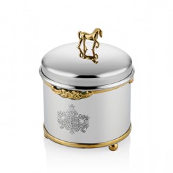 Lamedore Black Pearl Serisi At Figürlü Yuvarlak Kavanoz 11X12X16 CM Lamedore Black Pearl Serisi At Figürlü Yuvarlak Kavanoz 11X12X16 CM