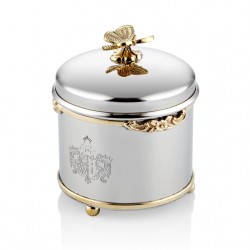 Lamedore Black Pearl Serisı Kelebekli Oval Kavanoz 11X12X16 CM