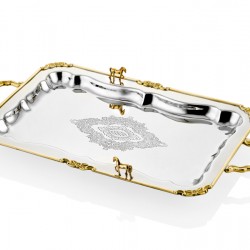 Lamedore Black Pearl Serisi At Figürlü Kuplu Tepsi 42X28X5 CM Lamedore Black Pearl Serisi At Figürlü Kuplu Tepsi 42X28X5 CM