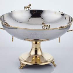 Lamedore Black Pearl Serisi At Figürlü Kuplu Kase 40X31X27 CM Lamedore Black Pearl Serisi At Figürlü Kuplu Kase 40X31X27 CM