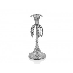 Lamedore Areca Palm Palmiye Şekilli Silver Mumluk 8x22 