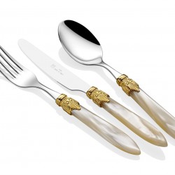 Rivadossi Laura Ring Kemik 75 Parça Çatal Bıçak Seti