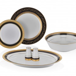 Noritake Crestwood Cobalt Gold 29 Parça Yemek Takımı