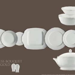 Noritake Prıncess Bouquet Gold 54 Parça Yemek Takımı