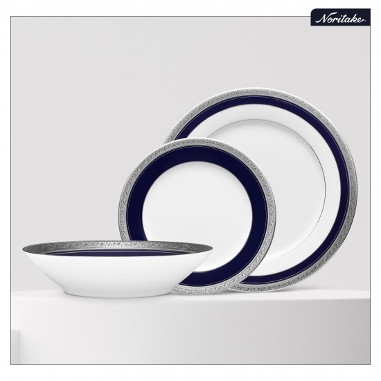 Noritake Crestwood Cobalt Platinum 54 Parça Yemek Takımı