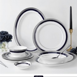 Noritake Crestwood Cobalt Platinum 54 Parça Yemek Takımı