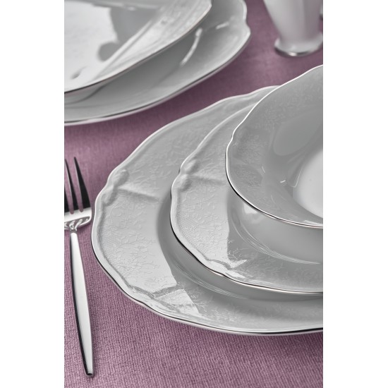 Noritake Prıncess Bouquet Platinum 54 Parça Yemek Takımı