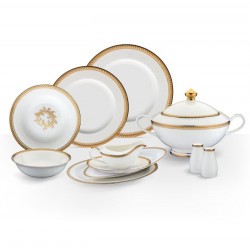 Porio Siena 74 Parça Bone China Suplalı Yemek Takımı