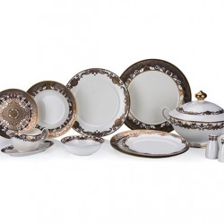 Porio Monopoli 74 Parça Bonechina Suplalı Yemek Takımı Porio Monopoli 74 Parça Bonechina Suplalı Yemek Takımı