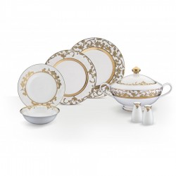 Porio Venanzo 74 Parça Bonechina Suplalı Yemek Takımı Porio Venanzo 74 Parça Bonechina Suplalı Yemek Takımı