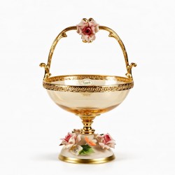 Capodimonte Murano Kuplu Şekerlik 12*27 CM