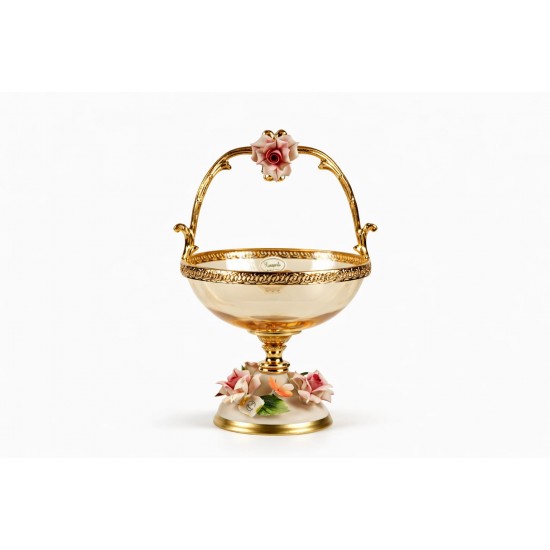 Capodimonte Murano Kuplu Şekerlik 12*27 CM