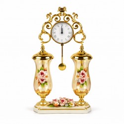 Capodimonte Murona Sarkaçlı Saat 48*27 CM