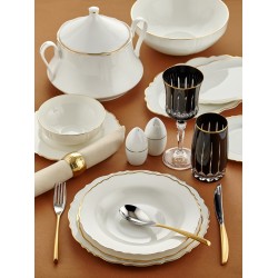 Royal London  Buckingham Palace Gold   85 Parça 12 Kişilik Ara Servisli Yemek Takımı