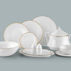 Royal London  Buckingham Palace Gold   85 Parça 12 Kişilik Ara Servisli Yemek Takımı