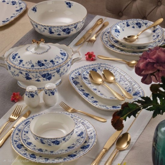 Royal London Perla Leaf 60 Parça Yemek Takımı