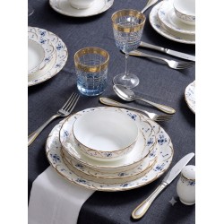 Royal London Perla Blue Flower 60 Parça Yemek Takımı