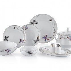 Royal London Butterfly Bone China 60.Parça Yemek Takımı Royal London Butterfly Bone China 60.Parça Yemek Takımı