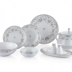 Royal London Pink Rose Bone China 60.Parça Yemek Takımı