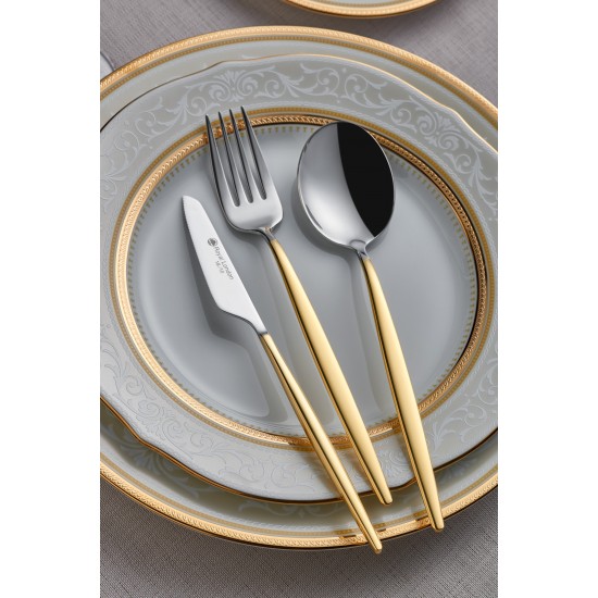 Royal London Velora Altın 84 Parça Çatal Kaşık Bıçak seti