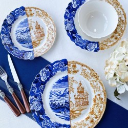 Maria 24 Parça 6 Kişilik Bone Yemek Takımı