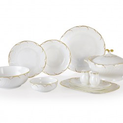 Royal London Perla Gold 60 Parça Yemek Takımı