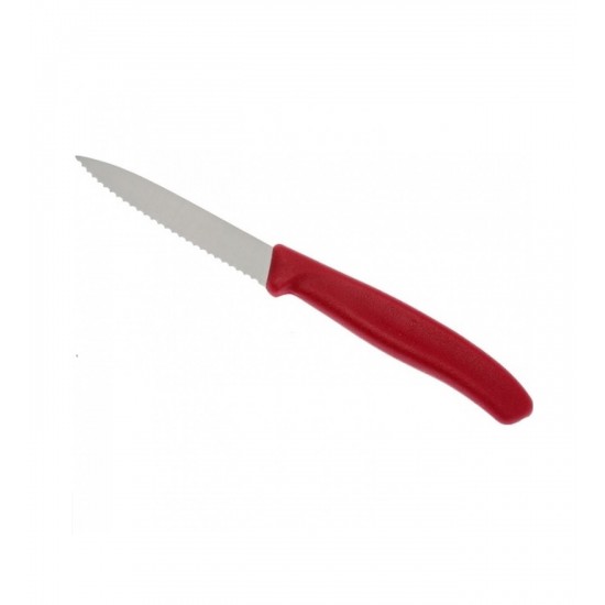 Victorinox 6.7631 SwissClassic 8cm Tırtıklı Soyma Bıçağı Kırmızı