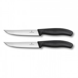 Victorinox 6.7903.12B SwissClassic 12cm Gourmet Steak-Biftek Bıçağı (Blisterli) 2'li Set Siyah Victorinox 6.7903.12B SwissClassic 12cm Gourmet Steak-Biftek Bıçağı (Blisterli) 2'li Set Siyah
