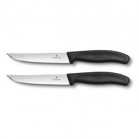 Victorinox 6.7903.12B SwissClassic 12cm Gourmet Steak-Biftek Bıçağı (Blisterli) 2'li Set Siyah