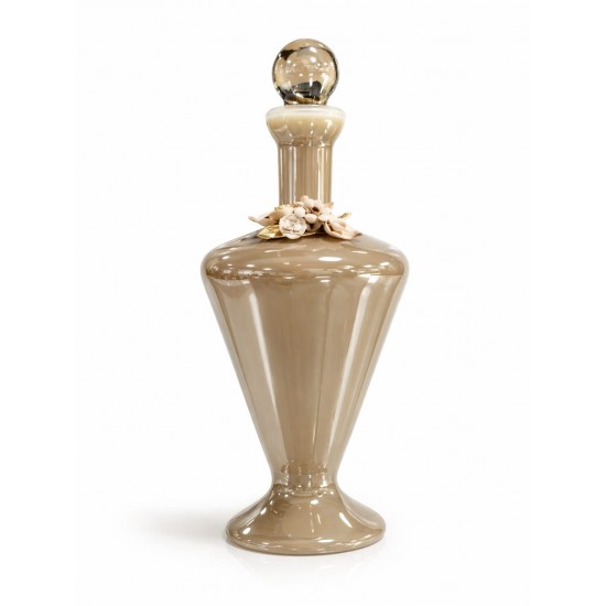 WHİTE CRİSTAL CAPPUCİNO MURANO ŞİŞE 26 CM WHİTE CRİSTAL CAPPUCİNO MURANO ŞİŞE 26 CM