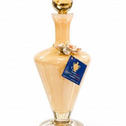 WHİTE CRİSTAL AMBER MURANO ŞİŞE 26 CM