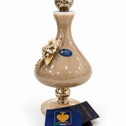 WHİTE CRİSTAL CAPPUCİNO MURANO ŞİŞE 24 CM